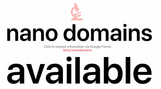 Nano Domains are Available